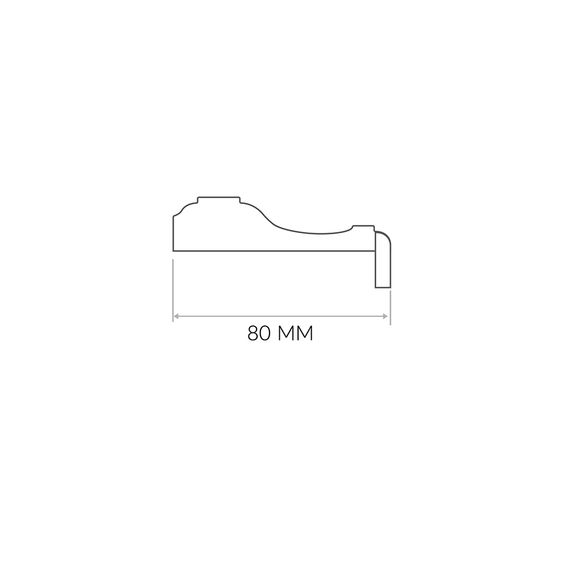 Наличник дверной телескопический F эмаль Дверцов 80х22 мм