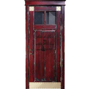 Межкомнатная дверь Лофт Спальная Комната остеклённая