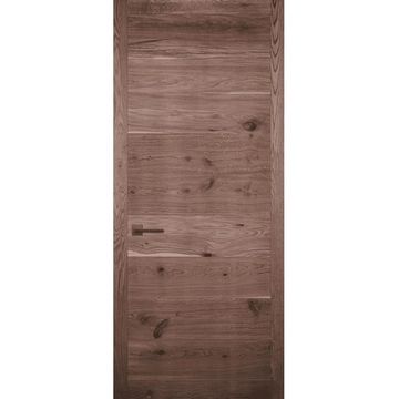 Межкомнатная дверь массив дуба Легно 7 галифакс табак глухая