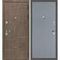 Входная дверь Домино дымчатая луна панель гладкая серая
