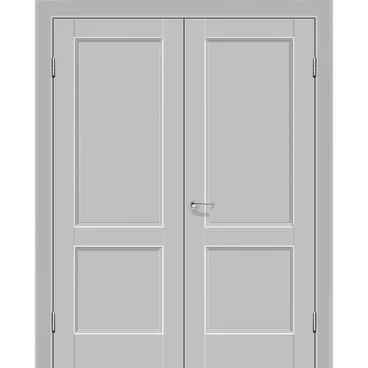 Двустворчатая распашная дверь Кобальт 25 манхэттен глухая