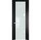Межкомнатная дверь 1.7P блэк остеклённая