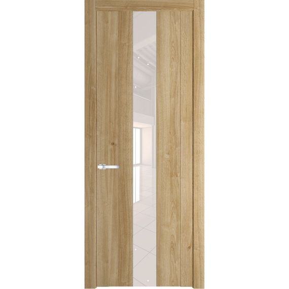 Межкомнатная дверь 1.9N дуб карамель остеклённая