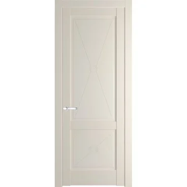Межкомнатная дверь 1.2.1PM кремовая магнолия глухая