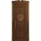 Межкомнатная дверь массив дуба Статус кофе патина золото глухая