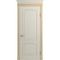 Межкомнатная дверь массив ясеня Viporte Бристоль белая эмаль патина золото глухая