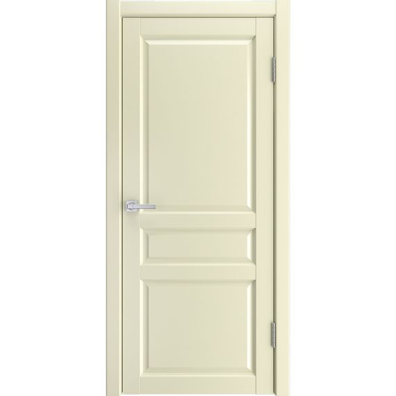 Фото двери экошпон Эмалит 3 слоновая кость глухая