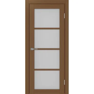 Межкомнатная дверь экошпон Турин 540.2222 орех остеклённая