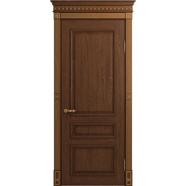 Межкомнатная дверь массив ясеня Viporte Рим кофе глухая