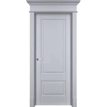 Межкомнатная дверь эмаль Оксфорд 2 RAL 7047 глухая
