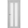 Межкомнатная дверь экошпон Турин 521.22 серый дуб остеклённая
