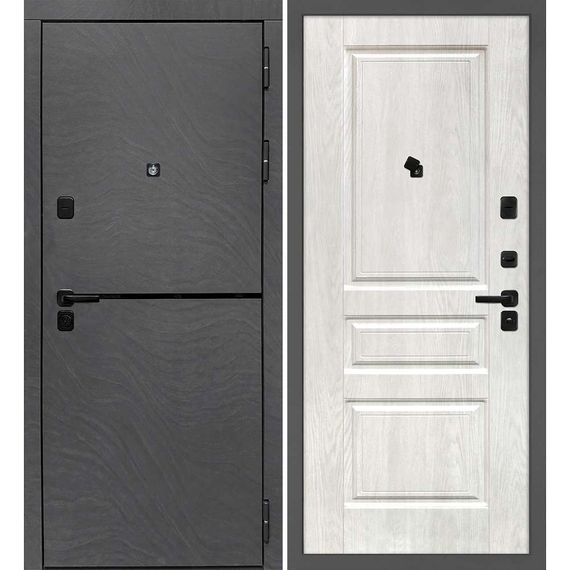 Входная дверь Горизонт дюна медея панель фрезерованная дуб жемчужный