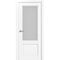 Фото двери Тоскана багет 640.21 цвет белый снежный со стеклом