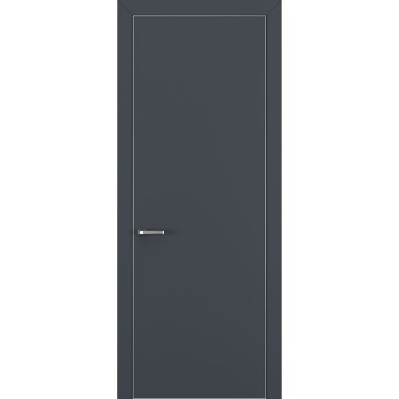Фото двери Квалитет К7 графит с алюминиевой кромкой