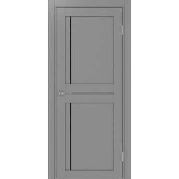 Межкомнатная дверь экошпон Турин 523АПП.111 серый с молдингом