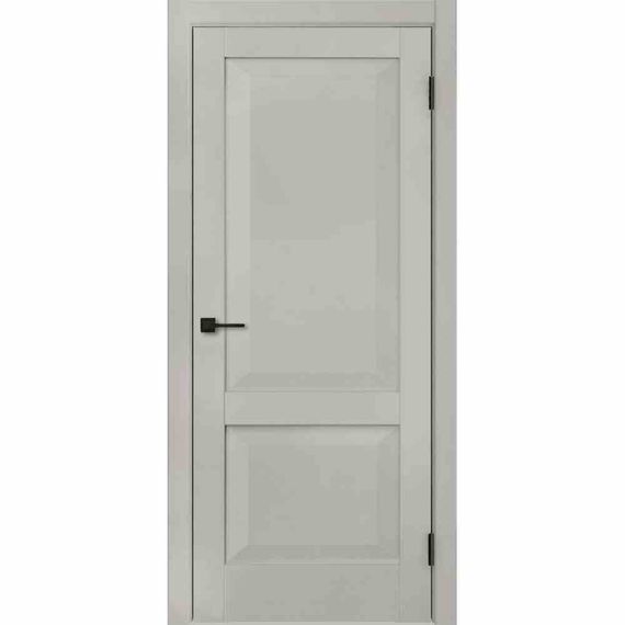 Межкомнатная дверь экошпон ДП-2 gray silk глухая