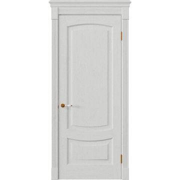 Межкомнатная дверь массив дуба Alvero Алина бьянко глухая