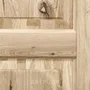 Дверь из массива дуба без отделки с сучком