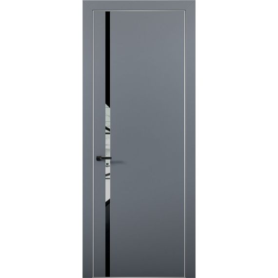 Межкомнатная дверь Палладий 8 антрацит со стеклом