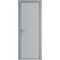 Алюминиевая межкомнатная дверь 1AP серебро лайт грей элегант