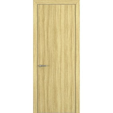 Межкомнатная дверь Квалитет К7 дуб натуральный с алюминиевой кромкой