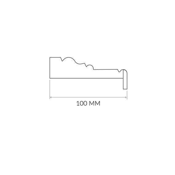 Наличник дверной телескопический U эмаль Дверцов 100х28 мм