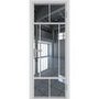 Межкомнатная алюминиевая дверь 10AG белая матовая RAL 9003 остеклённая