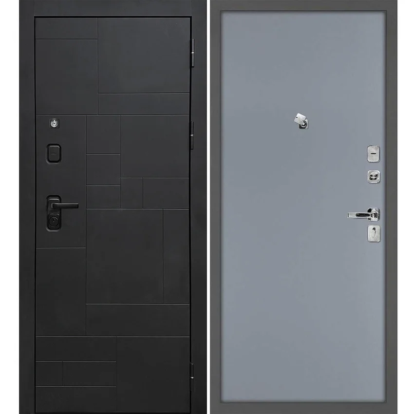 Входная дверь Лабиринт-201 панель гладкая серая