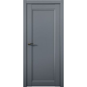 Межкомнатная дверь экошпон Кобальт 26.1 антрацит глухая