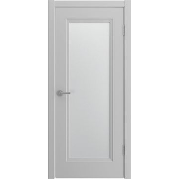 Межкомнатная дверь эмаль Vision 1 серая RAL 7047 со стеклом