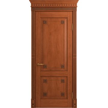 Межкомнатная дверь массив дуба Viporte Флоренция табачный глухая