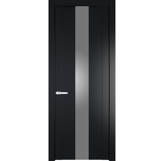 Межкомнатная дверь 1.9P блэк остеклённая