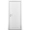 Фото межкомнатной пластиковой влагостойкой двери Poseidon гладкая белая глухая с вентиляционной решеткой