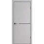 Межкомнатная дверь экошпон ДП-50.1 silver gray глухая