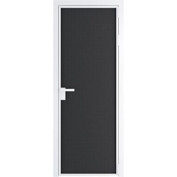 Алюминиевая межкомнатная дверь 1AP вайт блэк элегант