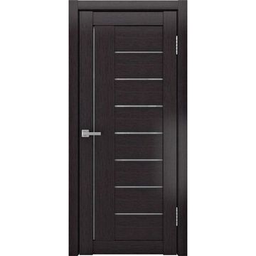 Межкомнатная дверь экошпон Legend ЛУ-17 венге остеклённая