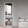 Межкомнатная алюминиевая дверь Loft 5 стекло прозрачное бесцветное