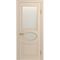 Межкомнатная дверь массив бука Viporte Лацио ваниль остеклённая