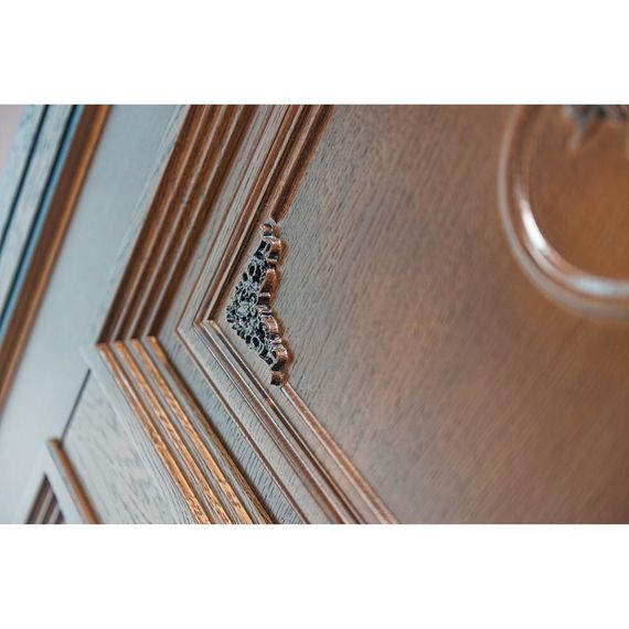 Дверь массив дуба Монако табачный глухая