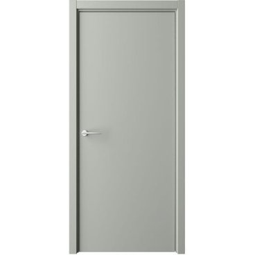 Межкомнатная дверь эмаль Геометрия 1 серая глухая