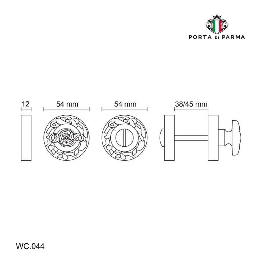 Фиксатор WC поворотный Porta Di Parma WC.044