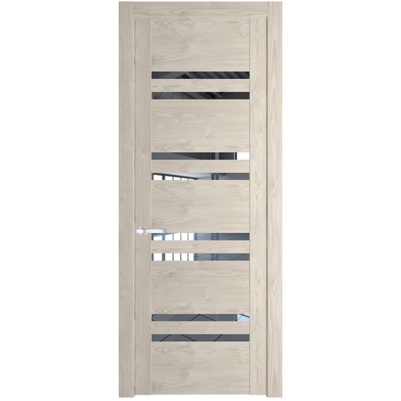 Межкомнатная дверь 1.6N каштан светлый остеклённая