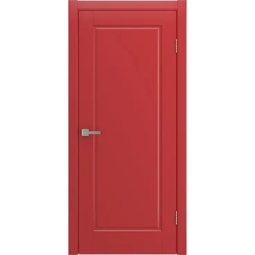 Межкомнатная дверь Аура красная эмаль RAL 3028 глухая
