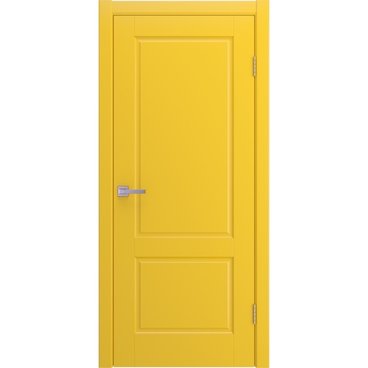 Межкомнатная дверь Патриция желтая эмаль RAL 1018 глухая