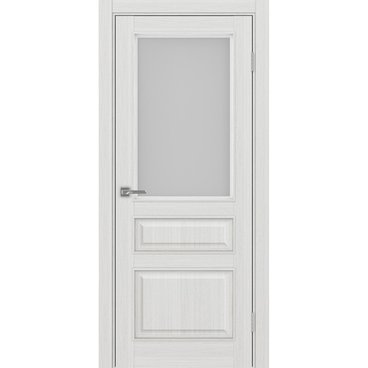 Межкомнатная дверь Тоскана багет 631.211 ясень серебристый со стеклом