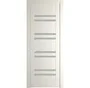 Межкомнатная дверь 1.6P перламутр белый остеклённая