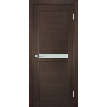 Межкомнатная дверь экошпон Мариам Техно-703 венге стекло сатинат белый