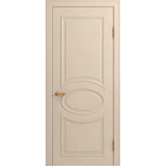 Межкомнатная дверь массив бука Viporte Лацио ваниль глухая