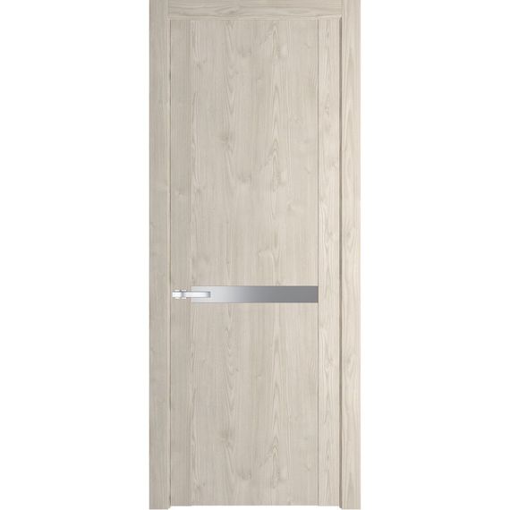 Межкомнатная дверь 1.4N каштан светлый остеклённая