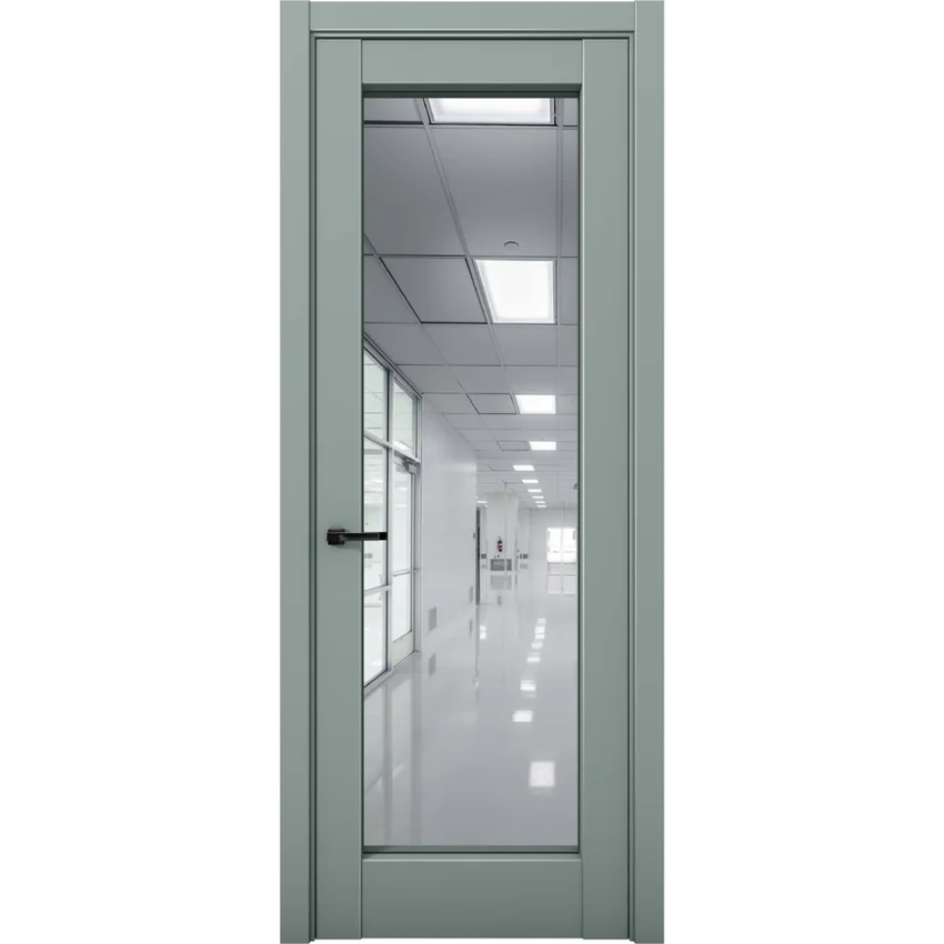Межкомнатная дверь Кобальт 42 deep green с зеркалом